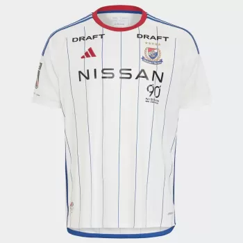 2024 Yokohama F Marinos Mens Away Soccer Jersey White Tricolor