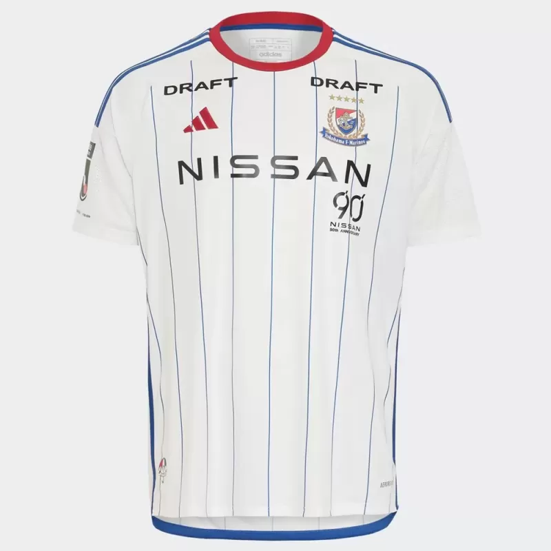 2024 Yokohama F Marinos Mens Away Soccer Jersey White Tricolor 2024 Yokohama F Marinos Mens Away Soccer Jersey White Tricolor