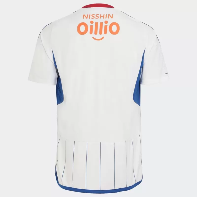 2024 Yokohama F Marinos Mens Away Soccer Jersey White Tricolor 2024 Yokohama F Marinos Mens Away Soccer Jersey White Tricolor