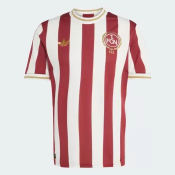2025 1 FC Nurnberg Mens Anniversary Soccer Jersey 125 Years
