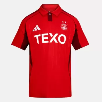 2025 2026 Aberdeen FC Mens Home Soccer Jersey Pure Red