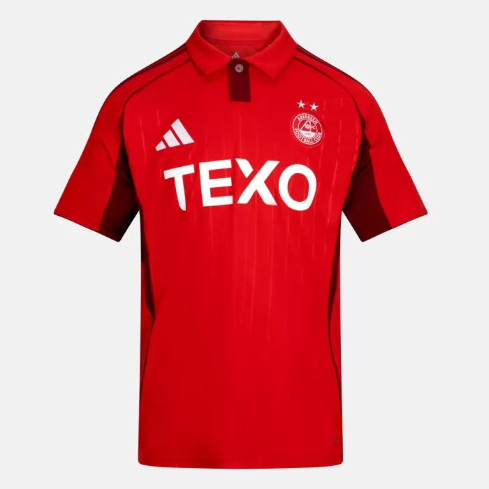 2025 2026 Aberdeen FC Mens Home Soccer Jersey Pure Red 2025 2026 Aberdeen FC Mens Home Soccer Jersey Pure Red