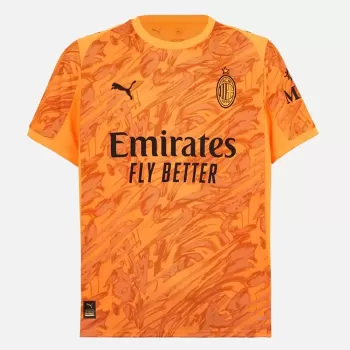 2025 2026 AC Milan Mens Goalkeeper Away Soccer Jersey Black Red