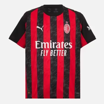 2025 2026 AC Milan Mens Home Soccer Jersey Rossoneri Flames