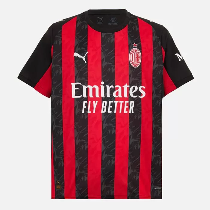 2025 2026 AC Milan Mens Home Soccer Jersey Rossoneri Flames 2025 2026 AC Milan Mens Home Soccer Jersey Rossoneri Flames