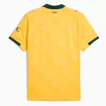 2025 2026 AC Milan Mens Third Soccer Jersey Yellow Green Monogram