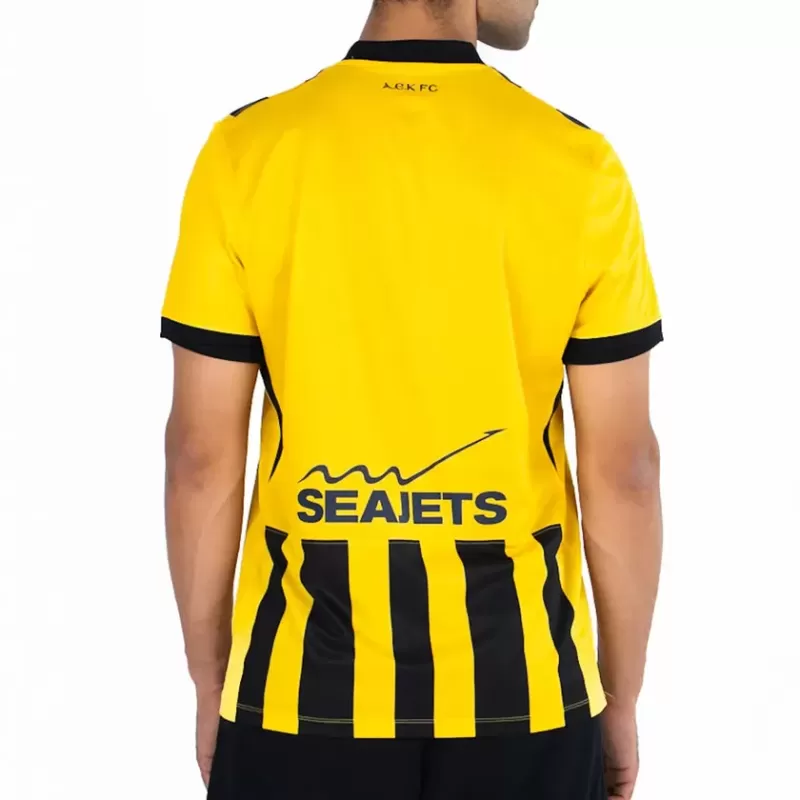 2025 2026 AEK Athens Mens Home Soccer Jersey Yellow Black 2025 2026 AEK Athens Mens Home Soccer Jersey Yellow Black