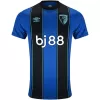 2025 2026 AFC Bournemouth Mens Away Soccer Jersey Blue Black Pinstripe 2025 2026 AFC Bournemouth Mens Away Soccer Jersey Blue Black Pinstripe