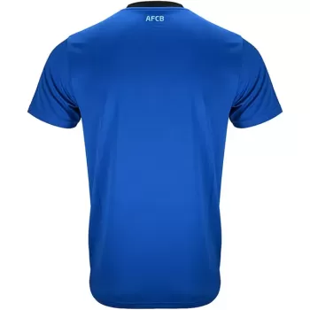 2025 2026 AFC Bournemouth Mens Away Soccer Jersey Blue Black Pinstripe 2025 2026 AFC Bournemouth Mens Away Soccer Jersey Blue Black Pinstripe