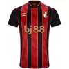 2025 2026 AFC Bournemouth Mens Home Soccer Jersey Red Black Rippled Sand