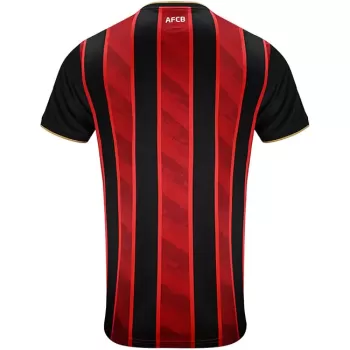 2025 2026 AFC Bournemouth Mens Home Soccer Jersey Red Black Rippled Sand 2025 2026 AFC Bournemouth Mens Home Soccer Jersey Red Black Rippled Sand