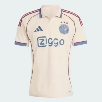 2025 2026 Ajax Amsterdam Mens Third Soccer Jersey Halo Ivory