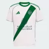 2025 2026 Al Ahli FC Mens Away Soccer Jersey White Green Palm 2025 2026 Al Ahli FC Mens Away Soccer Jersey White Green Palm