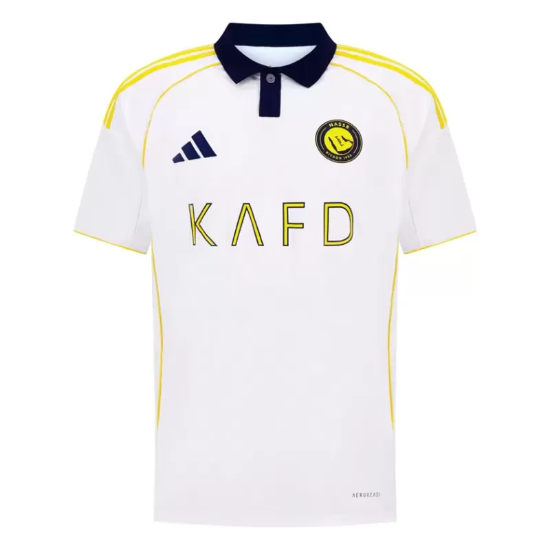 2025 2026 Al Nassr FC Mens Third Soccer Jersey Heritage White