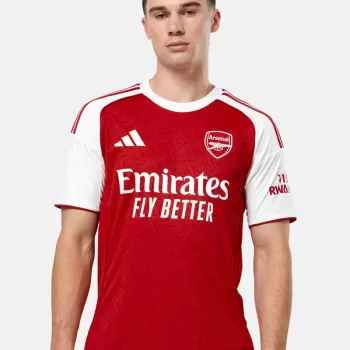 2025 2026 Arsenal FC Mens Home Authentic Soccer Jersey Player Version