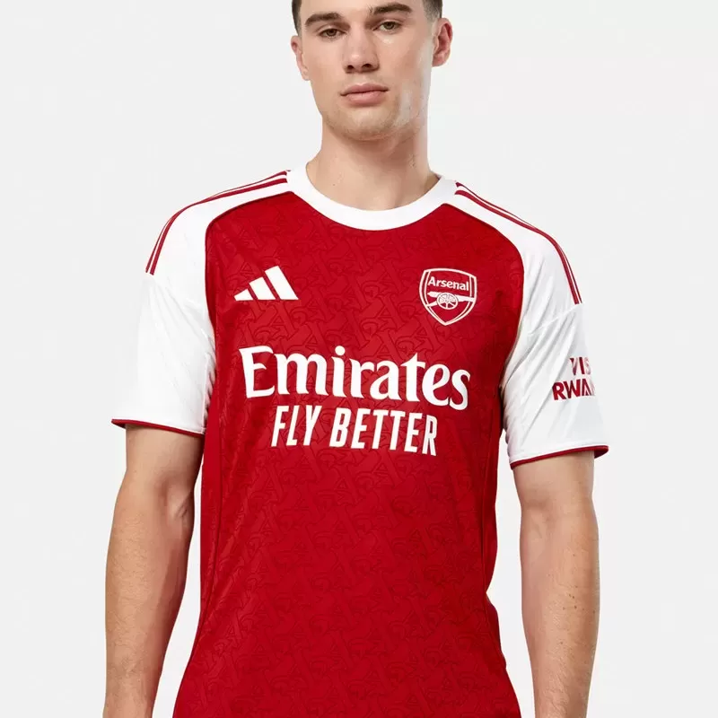 2025 2026 Arsenal FC Mens Home Authentic Soccer Jersey Player Version 2025 2026 Arsenal FC Mens Home Authentic Soccer Jersey Player Version