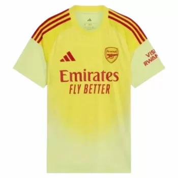 2025 2026 Arsenal FC Mens Home Goalkeeper Soccer Jersey Yellow
