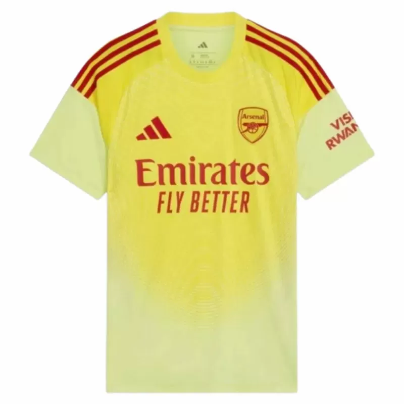 2025 2026 Arsenal FC Mens Home Goalkeeper Soccer Jersey Yellow 2025 2026 Arsenal FC Mens Home Goalkeeper Soccer Jersey Yellow