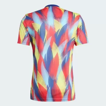 2025 2026 Arsenal FC Mens Pre Match Soccer Jersey Multicolor Brushstroke