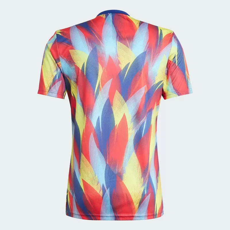 2025 2026 Arsenal FC Mens Pre Match Soccer Jersey Multicolor Brushstroke
