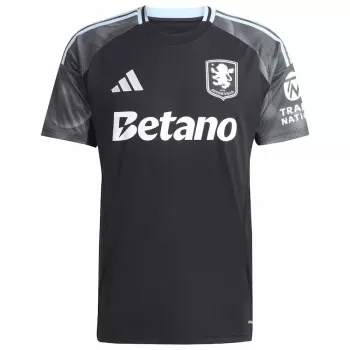 2025 2026 Aston Villa Mens Away Soccer Jersey White Blue