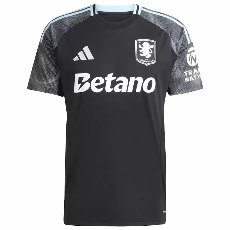 2025 2026 Aston Villa Mens Away Soccer Jersey White Blue 2025 2026 Aston Villa Mens Away Soccer Jersey White Blue
