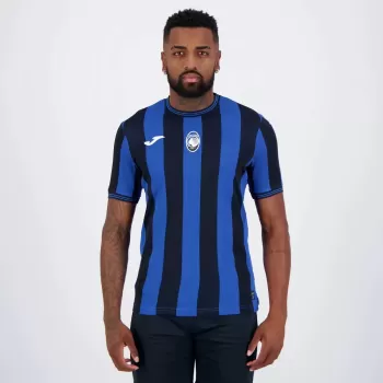 2025 2026 Atalanta Mens Home Soccer Jersey Blue Stripes