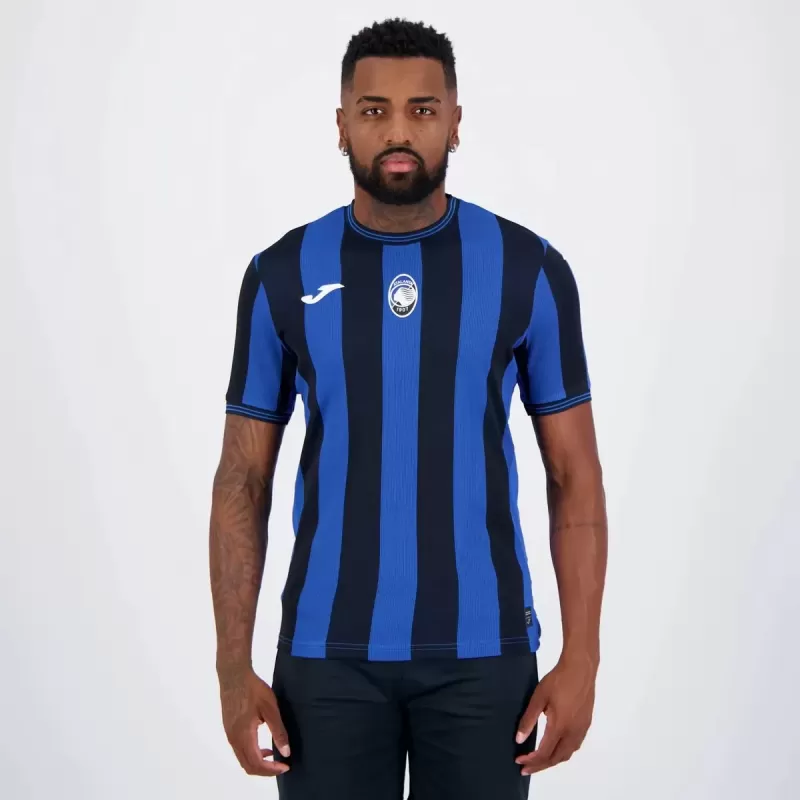 2025 2026 Atalanta Mens Home Soccer Jersey Blue Stripes 2025 2026 Atalanta Mens Home Soccer Jersey Blue Stripes