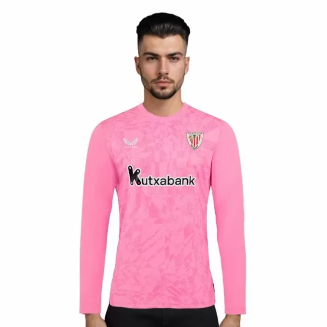 2025 2026 Athletic Club Mens Away Goalkeeper Soccer Jersey Pink Architecture 2025 2026 Athletic Club Mens Away Goalkeeper Soccer Jersey Pink Architecture