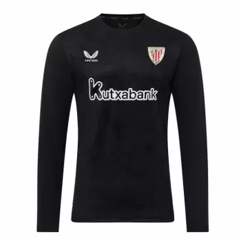 2025 2026 Athletic Club Mens Home Goalkeeper Soccer Jersey Black Armor