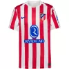 2025 2026 Atlético de Madrid Mens Home Soccer Jersey Red White Stripes