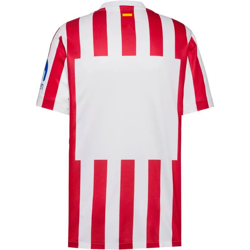 2025 2026 Atlético de Madrid Mens Home Soccer Jersey Red White Stripes