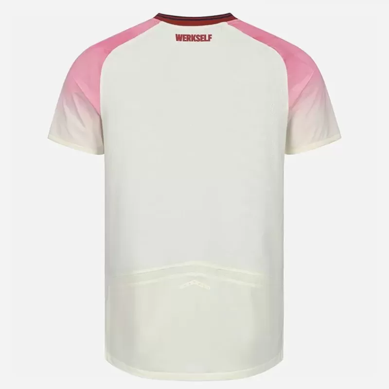 2025 2026 Bayer 04 Leverkusen Mens Away Soccer Jersey White Pink