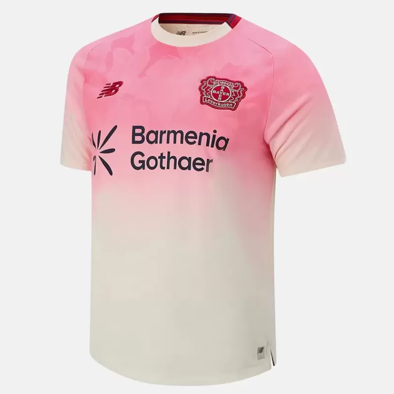 2025 2026 Bayer 04 Leverkusen Mens Away Soccer Jersey White Pink
