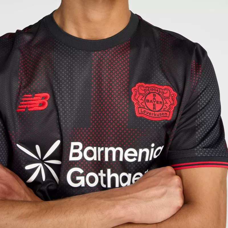 2025 2026 Bayer 04 Leverkusen Mens Home Soccer Jersey Black Red 2025 2026 Bayer 04 Leverkusen Mens Home Soccer Jersey Black Red