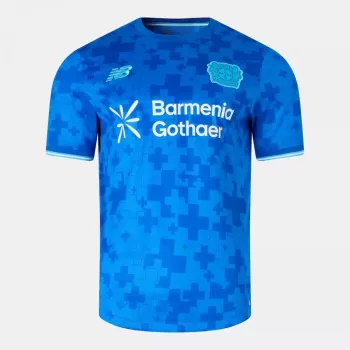 2025 2026 Bayer Leverkusen Mens Third Soccer Jersey Blue Oasis