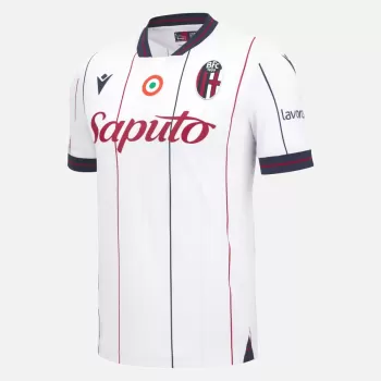 2025 2026 Bologna FC 1909 Mens Away Soccer Jersey White Red Blue
