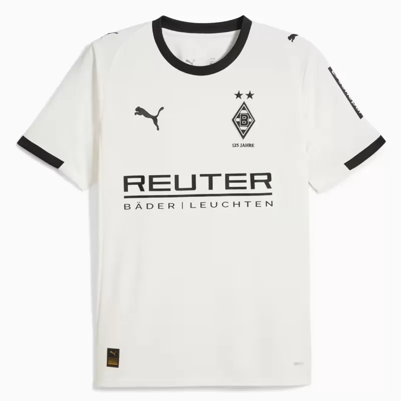 2025 2026 Borussia Monchengladbach Mens Home Soccer Jersey 125 Years