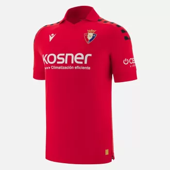 2025 2026 CA Osasuna Mens Home Soccer Jersey Red Stripes