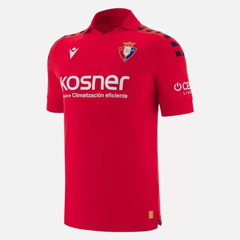 2025 2026 CA Osasuna Mens Home Soccer Jersey Red Stripes 2025 2026 CA Osasuna Mens Home Soccer Jersey Red Stripes