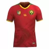 2025 2026 Cameroon Mens Away Soccer Jersey Red Lion Graphic