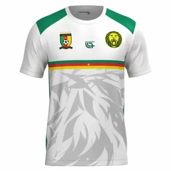 2025 2026 Cameroon Mens Third Soccer Jersey White Heritage