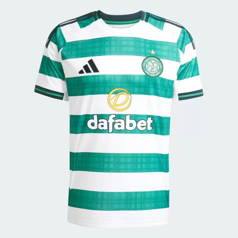 2025 2026 Celtic FC Mens Home Soccer Jersey Iconic Hoops