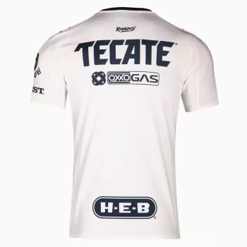 2025 2026 CF Monterrey Mens Away Soccer Jersey Blue Black Chevron