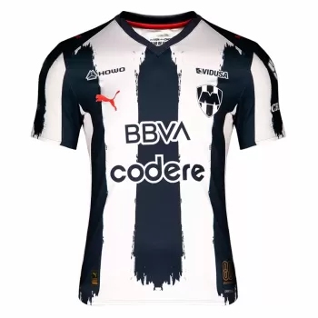 2025 2026 CF Monterrey Mens Home Soccer Jersey Blue White Stripes