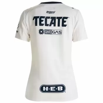 2025 2026 CF Monterrey Womens Away Soccer Jersey Blue Black Chevron