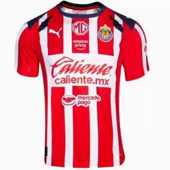 2025 2026 Chivas de Guadalajara Mens Home Soccer Jersey Red White