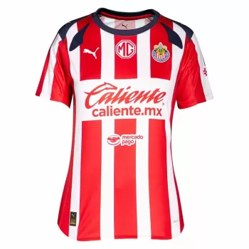 2025 2026 Chivas de Guadalajara Womens Home Soccer Jersey Red White