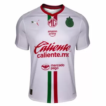 2025 2026 Chivas Mens Away Soccer Jersey White Flag Stripes