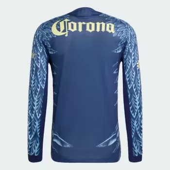 2025 2026 Club America Mens Away Long Sleeve Soccer Jersey Navy